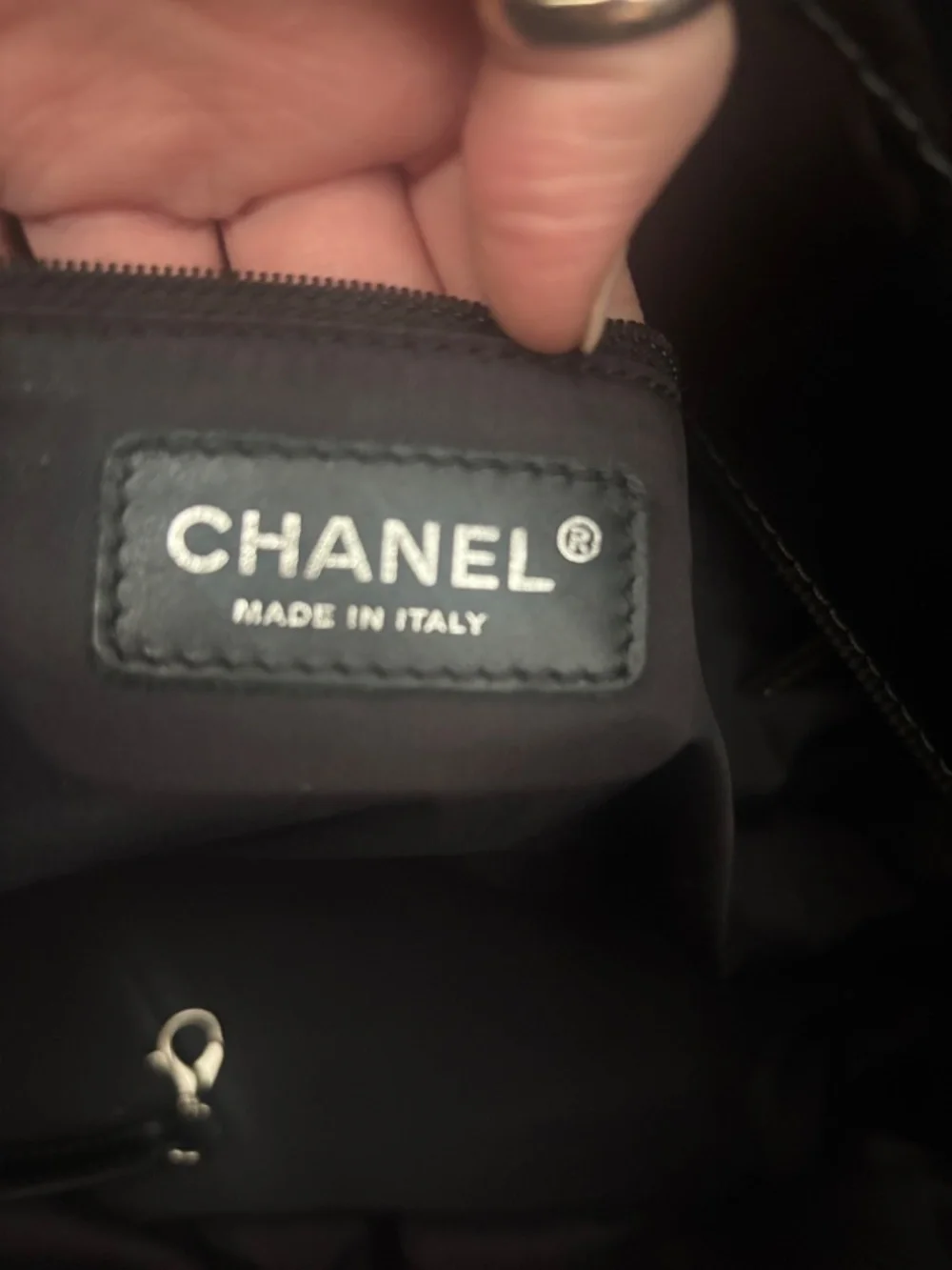 Chanel Medium CoCo Ming Black Quilted Patent Tote Silver HW 13 series